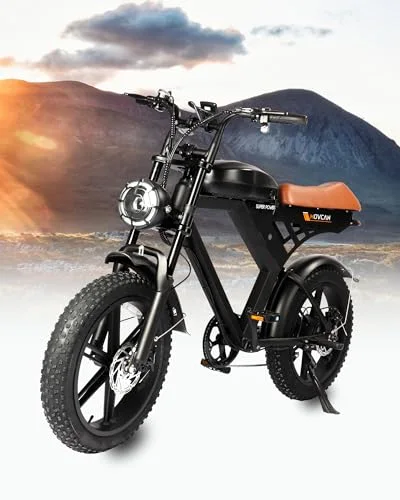 Besintu MOVCAN V30 Electric Bike, 1000W (Peak 1500W), 20" Fat Tire