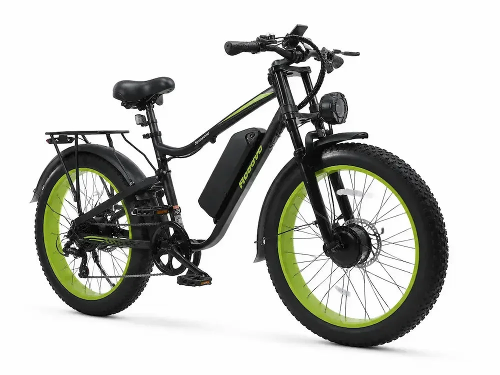 Roadvo Electric Bike 26"x4.0" Fat Tire, Dual 3000W Peak Motor